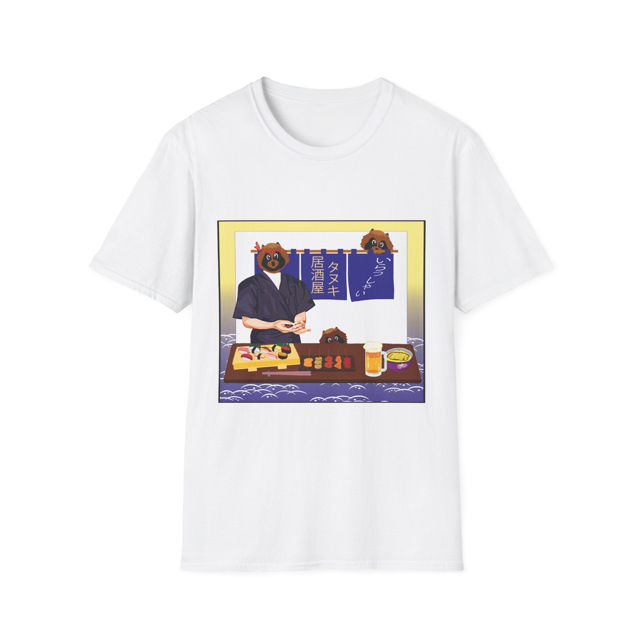 Japan Fusion - Izakaya Tanuki - Unisex Softstyle T-Shirt | Japanese Apparel