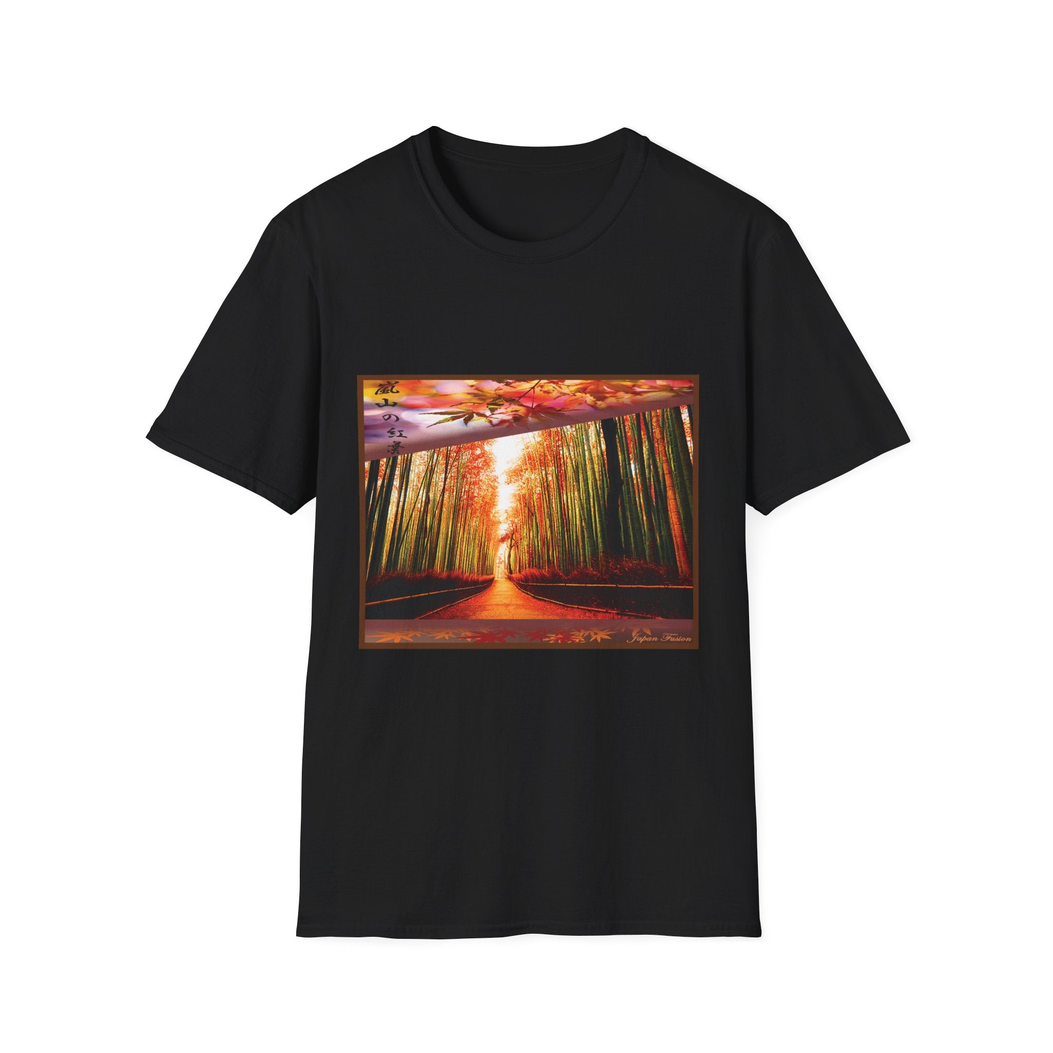 Japan Fusion - Autumn in Arashiyama - Unisex Softstyle T-Shirt | Japanese Apparel