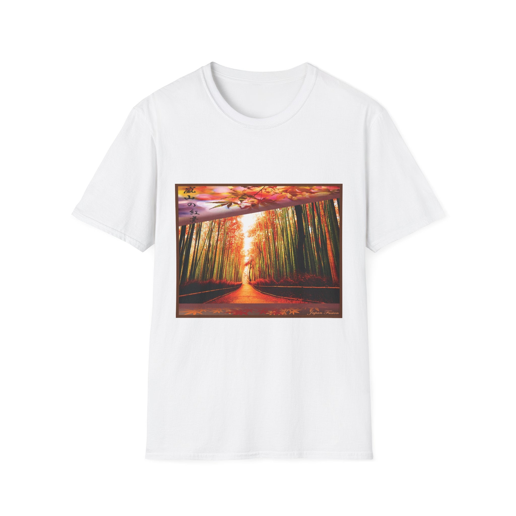 Japan Fusion - Autumn in Arashiyama - Unisex Softstyle T-Shirt | Japanese Apparel