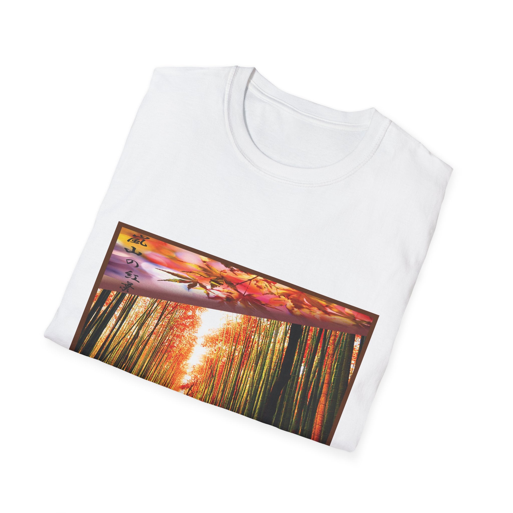 Japan Fusion - Autumn in Arashiyama - Unisex Softstyle T-Shirt | Japanese Apparel